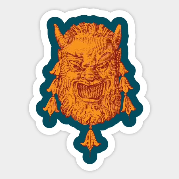 Pan in Warm Tones Sticker by MatchbookGraphics